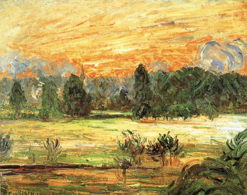 Camille Pissarro Sunsets oil painting image